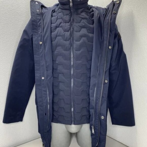 NEW HUNTER Mens Jacket Night Sky Blue Size XL Birchen 3-In-1 Hooded Full Zip - Picture 9 of 14